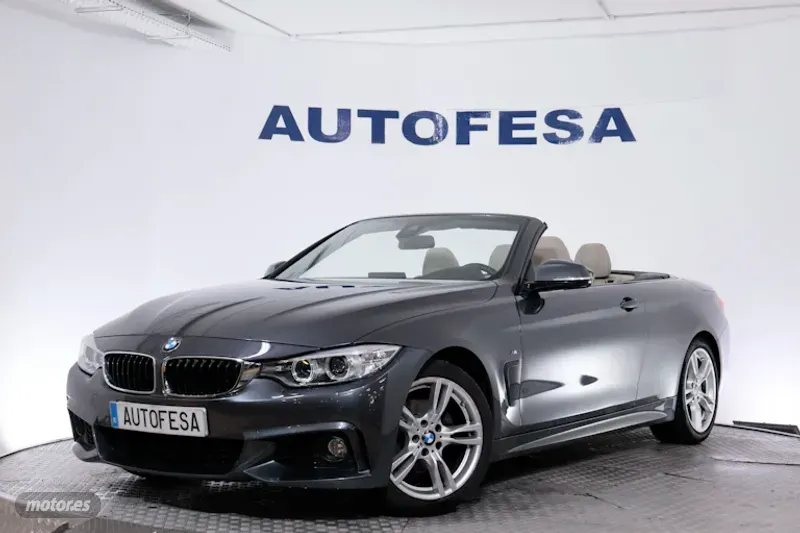 BMW Serie 4 20D CABRIO AUTO PACK M # CUERO,NAVY,BIXENON de 2017 con 211.000 Km por 22.850 EUR. en Madrid