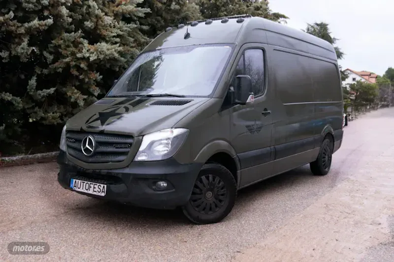 Mercedes Sprinter 316 NGT GAS GNC 3.5T MEDIO ALTO 156CV CAMPER 2P # NAVY de 2017 con 151.000 Km por ...