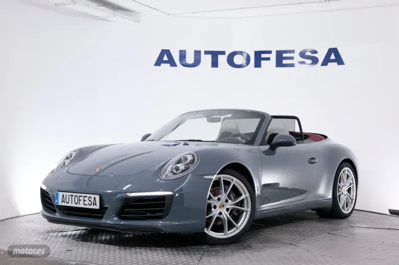 Porsche 911 CARRERA 911 CABRIO PDK AUTO 370CV 2P #CAPOTA ROJA,NAVY,LIBRO REVISION de 2017 con 53.100...