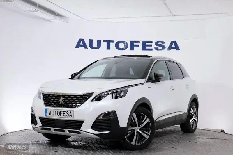 Peugeot 3008 1.5 HDI GT LINE AUTO 130CV 5P #TECHO ELEC PANORAMICO, LUCES LED, NAVY de 2018 con 67.30...