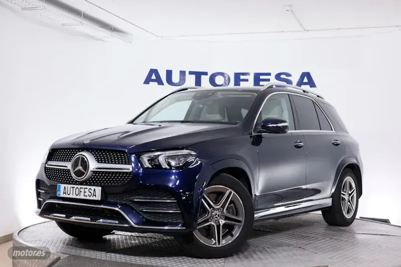 Mercedes Clase GLE 450 4MATIC AUTO AMG LINE 7PLAZAS 5P S/S # IVA DEDUCIBLE, NAVY, CUERO de 2021 con ...