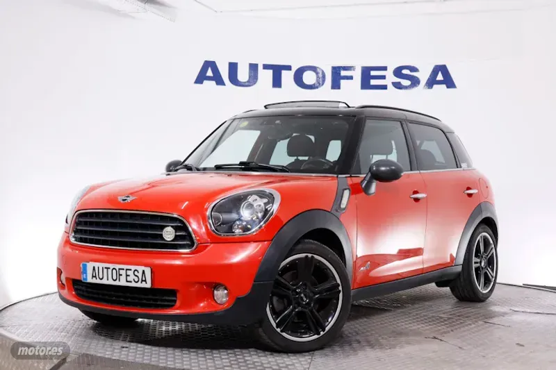 Mini Countryman 1.6 D ALL4 PACK RED HOT CHILI 112CV # TECHO PANORAMICO ELE,NAVY,PARKTRONIC de 2012 c...