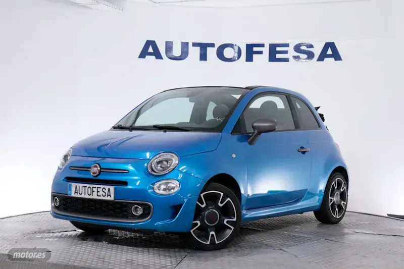 Fiat 500C 1.2 SERIE SPORT 69CV 2P # NAVY,CUERO,PARKTRONIC de 2016 con 97.869 Km por 10.250 EUR. en Madrid