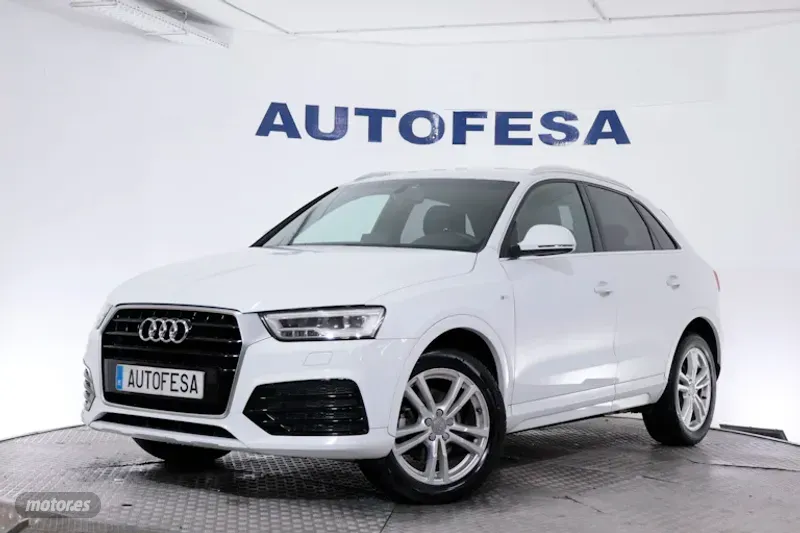 Audi Q3 2.0 TDI 150CV S-LINE 5P # NAVY,FAROS PARKTRONIC de 2016 con 122.815 Km por 18.990 EUR. en Madrid